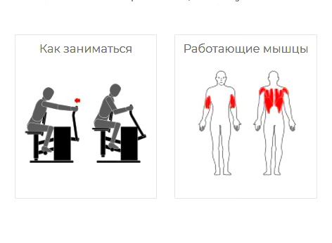 Тренажер уличный ТЯГА К ГРУДИ Romana 207.37.05
