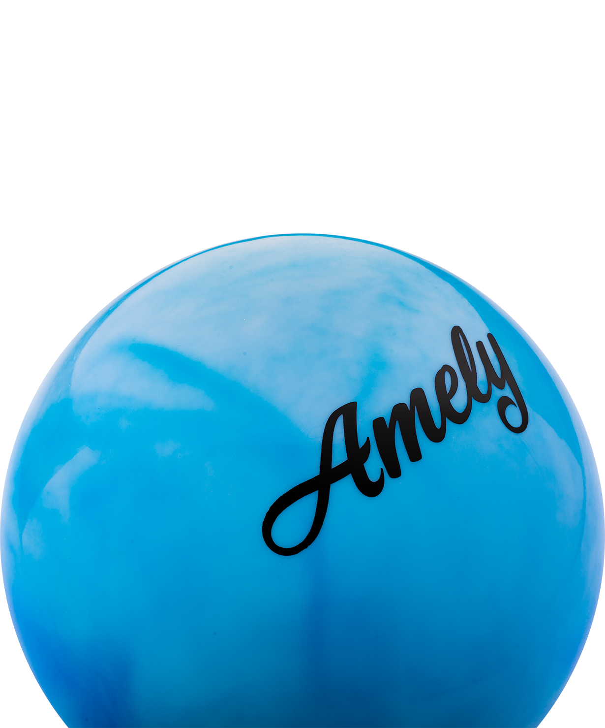 Мяч для художественной гимнастики AGB-101, 15 см, синий/белый