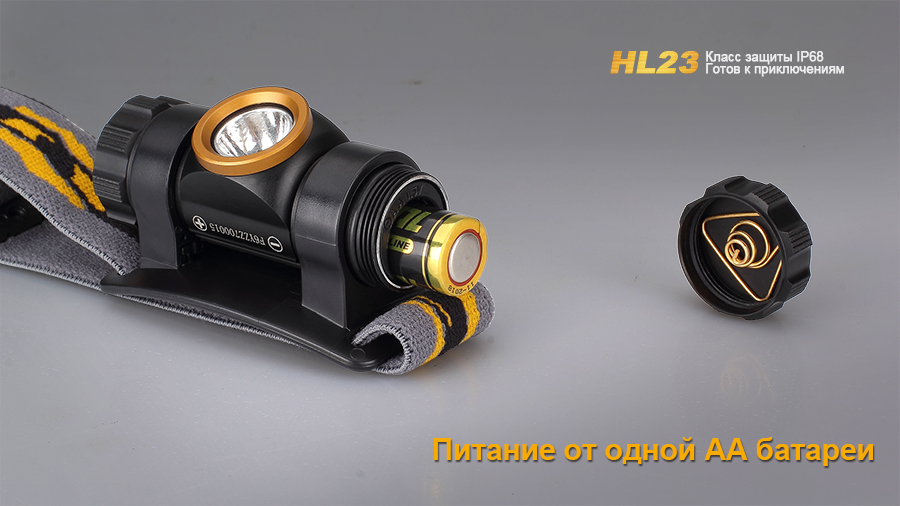 Налобный фонарь Fenix HL23 Cree XP-G2 R5, серый