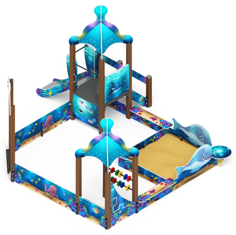 МОРСКОЙ С ГОРКОЙ (H=750) песочный дворик ИО 6.17.01-01