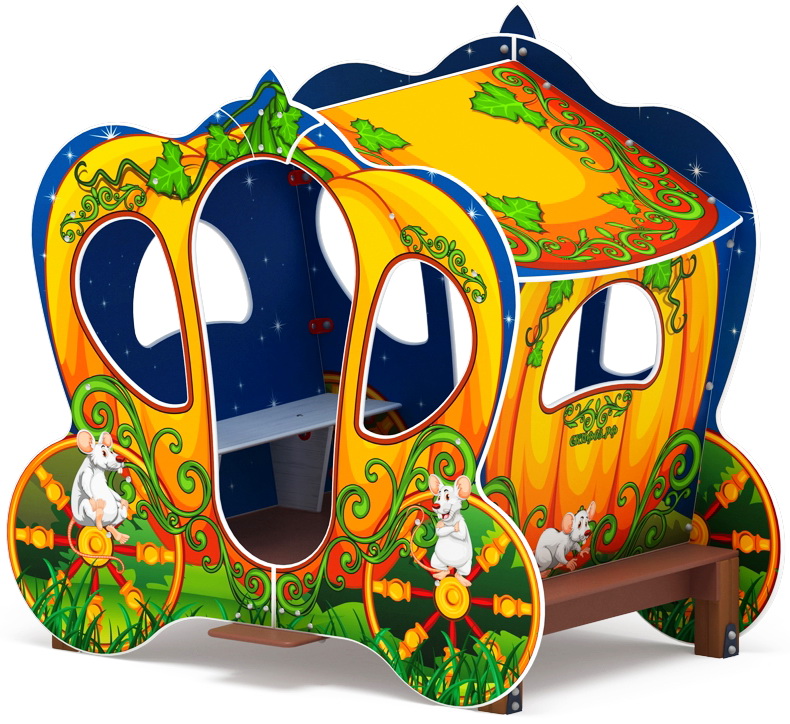 Беседка КАРЕТА ТЫКВА большая для детской площадки МФ 10.03.16