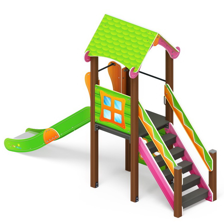 ЛУКОМОРЬЕ детский игровой комплекс ДИК 2.25.01-01.С (Н=1200)