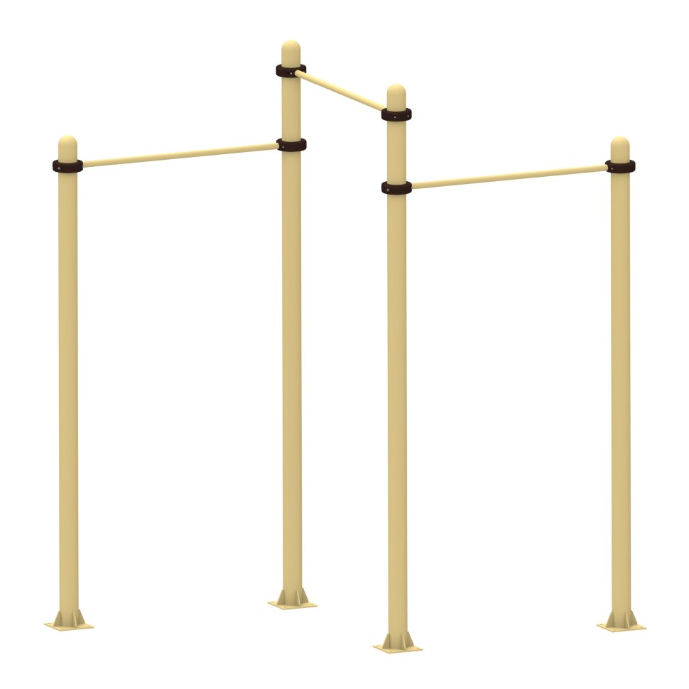 Турник разноуровневый тройной (змейка) Air-Gym YSK40