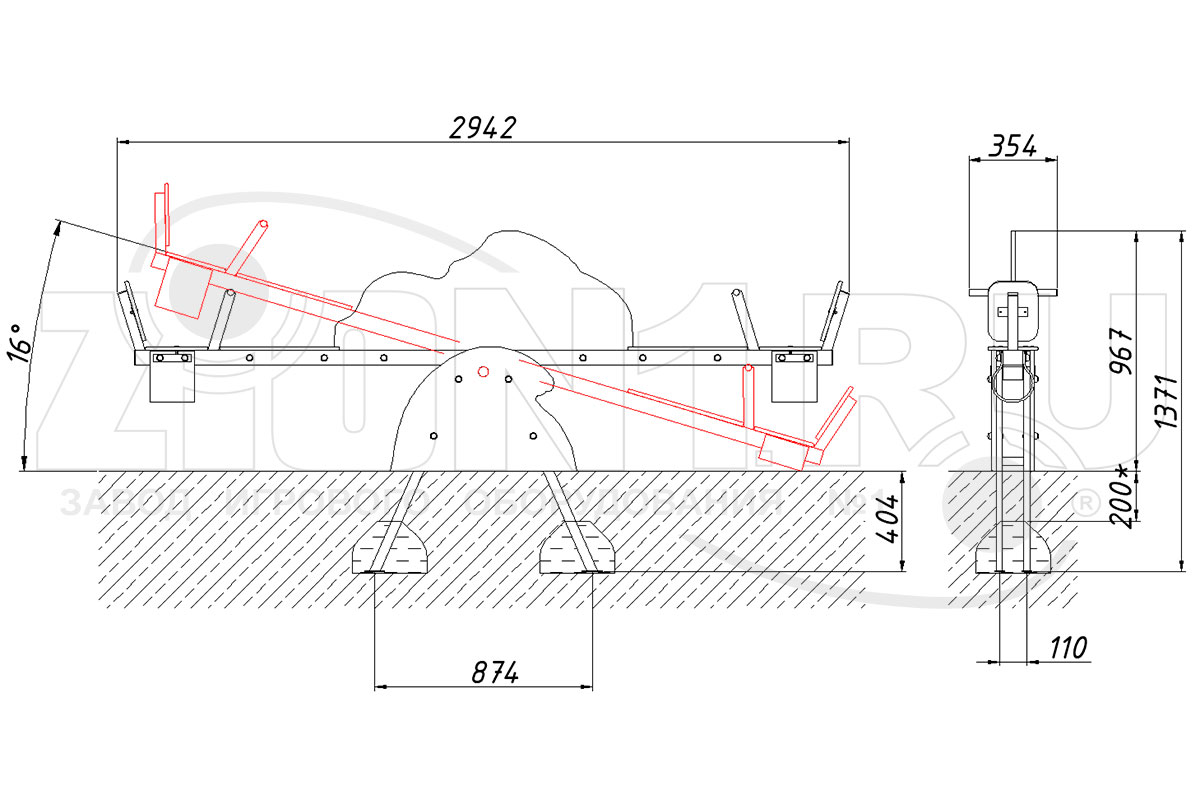 Качалка-балансир ZION Дельфины У1 (КЧ089)