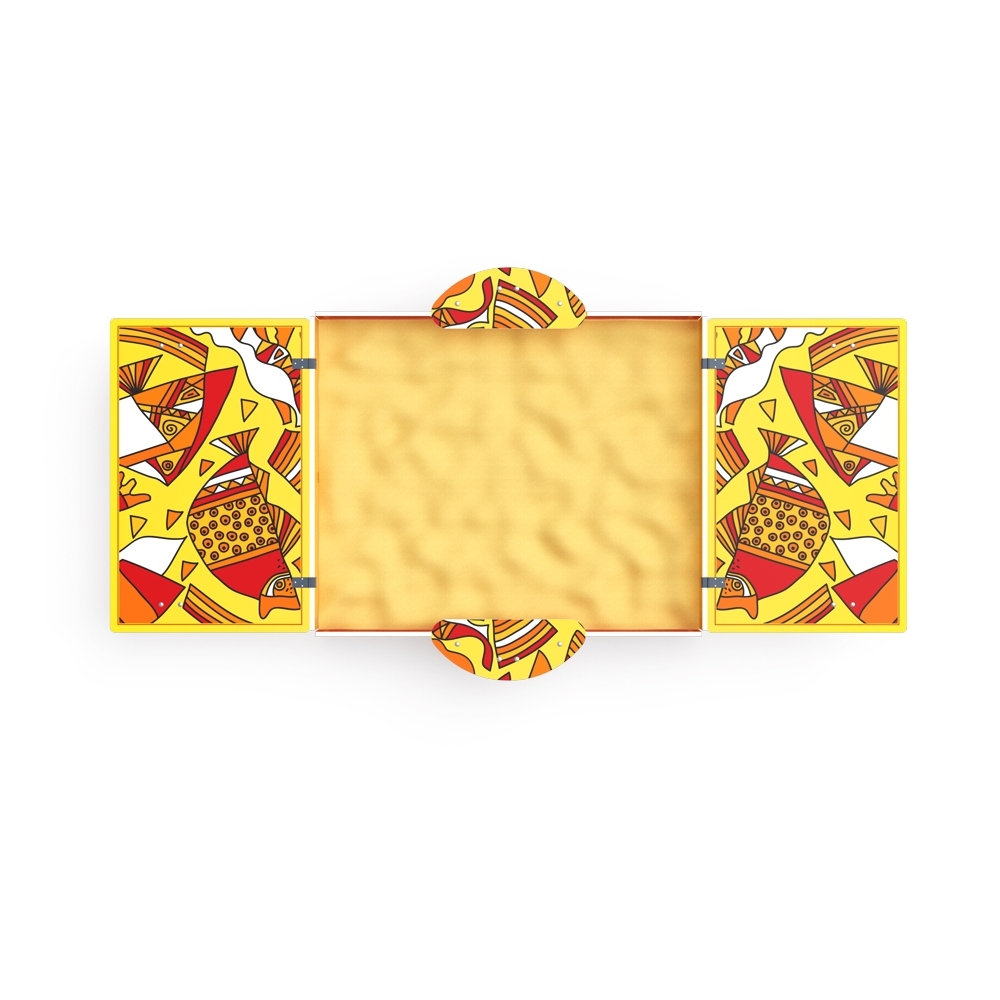 Песочница с крышкой (Рыбы) (крупная) ИО 5.01.11-08