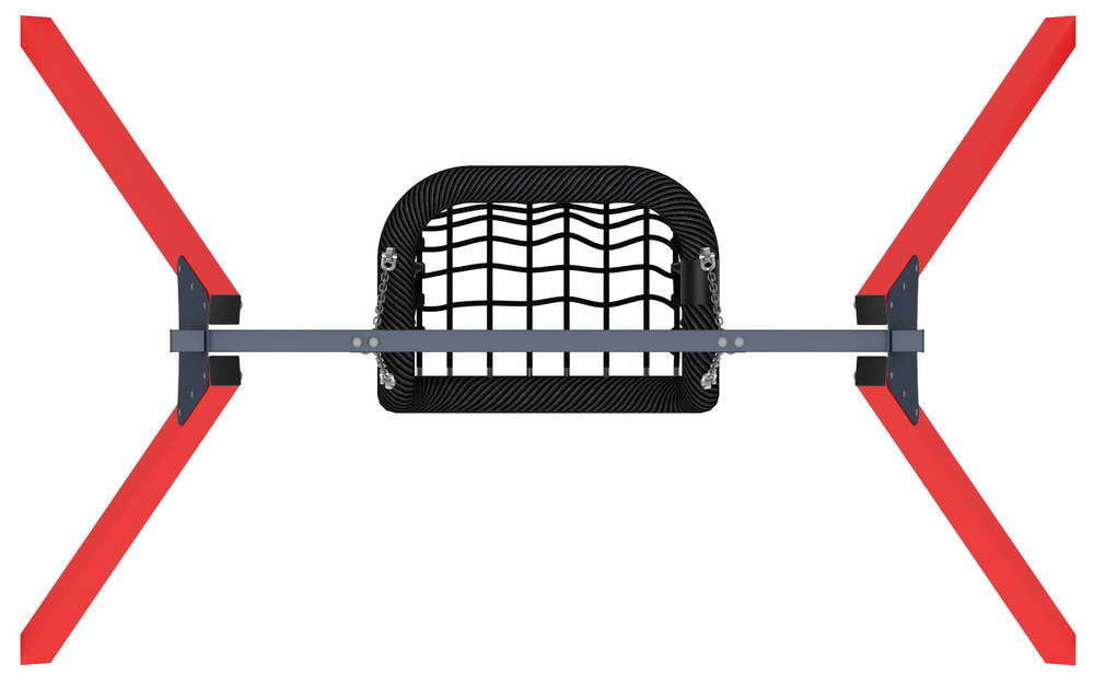 Качели М1 металл ИО 11.М.08.01-01 (красный)