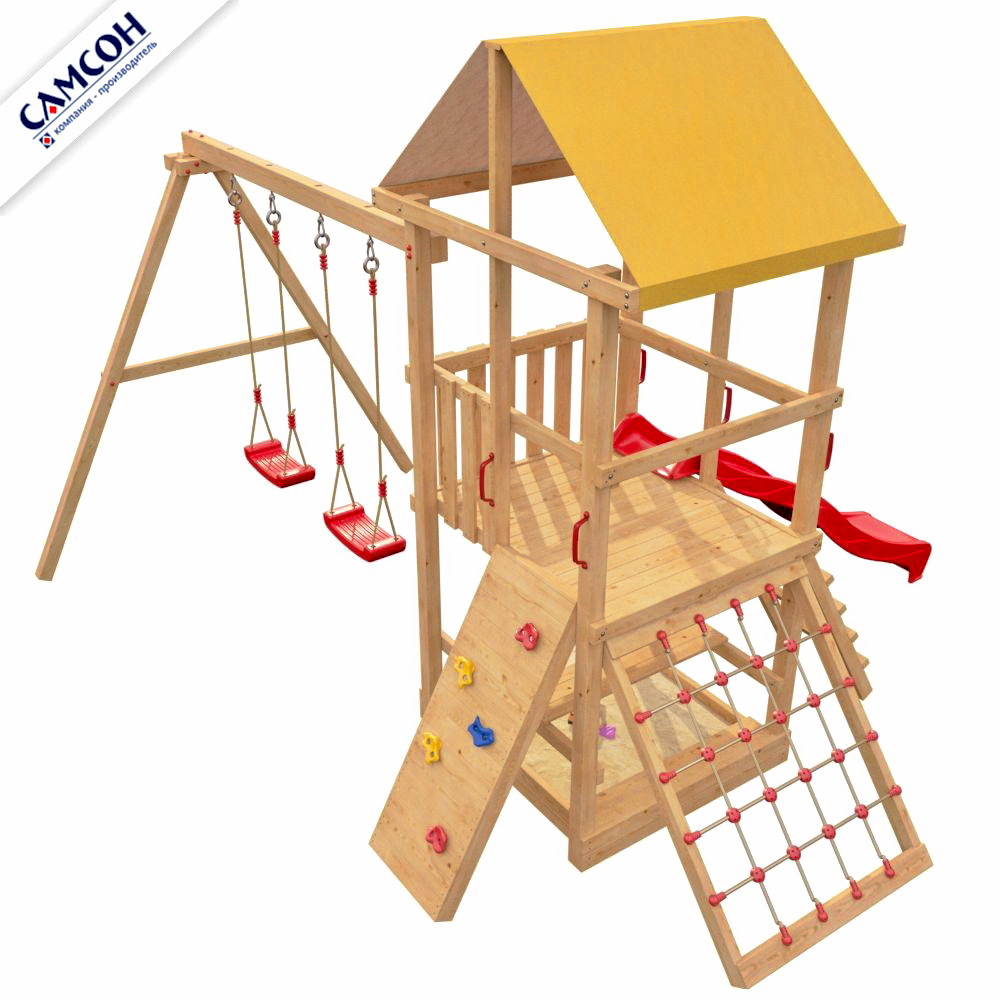 Детская деревянная игровая площадка ЭЛЕМЕНТ 4 Самсон
