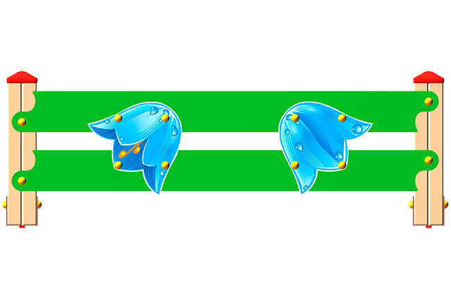 Ограждение детской площадки ZION Колокольчик У1 (ОГД064)