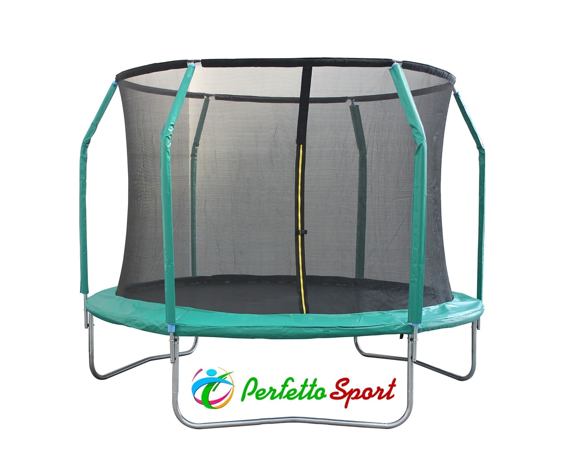 Батут с защитной сеткой PERFETTO SPORT 12 Dynamics, диаметр 3,7 м