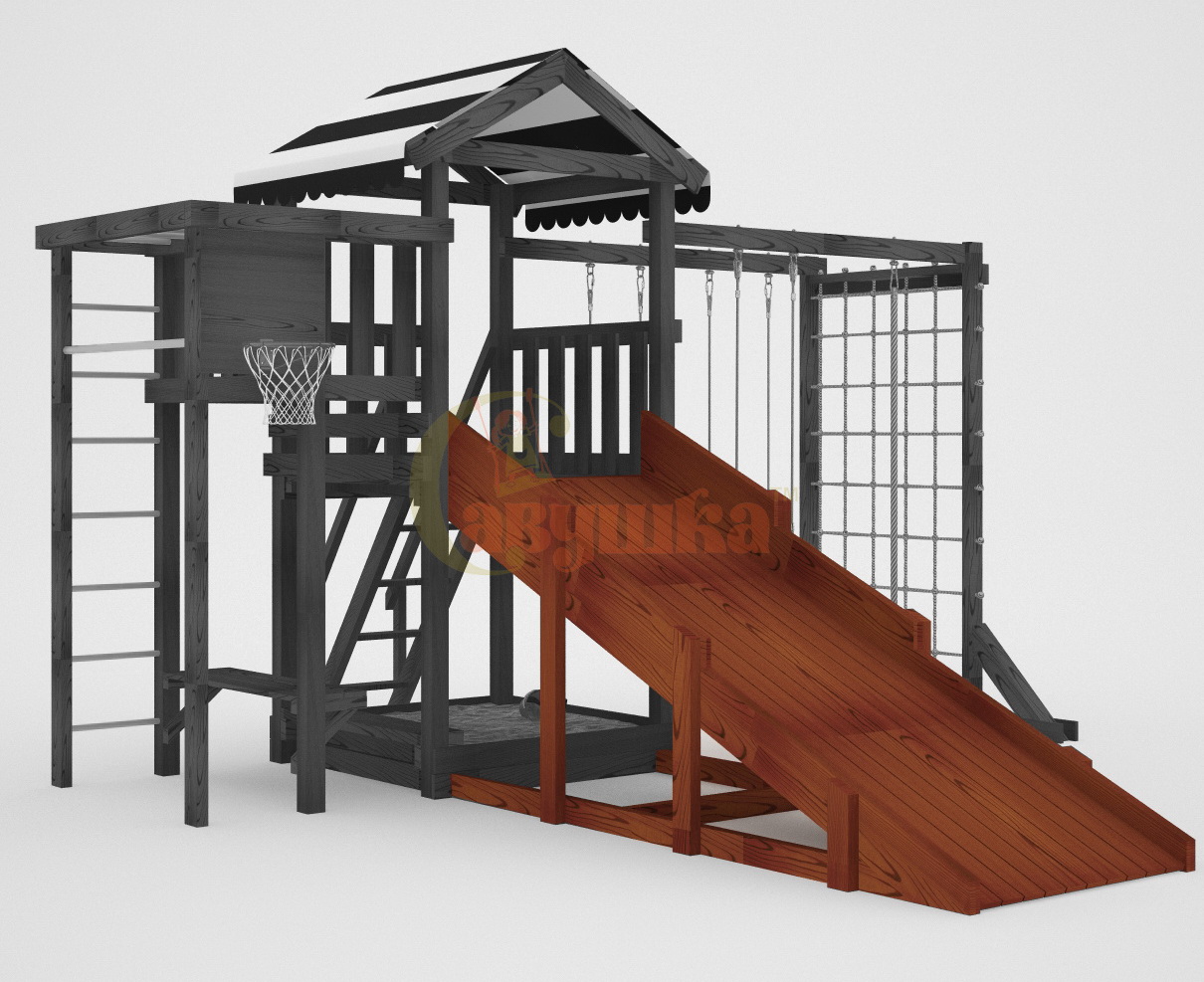 Скат зимний заливной Мастер (СМ-01-05) 2,9 м Махагон
