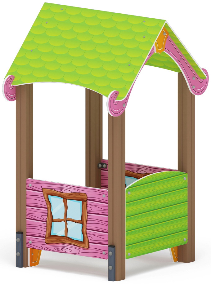 Домик ЛУКОМОРЬЕ малый 1 для детской площадки МФ 10.25.01-01