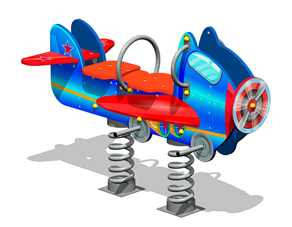 Качалка на двух пружинах ZION Аэроплан