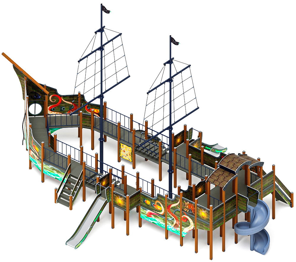 ФЛАГМАН детский игровой комплекс ДИК 2.03.3.03-11 (H=1200, H=1500, H=2000)