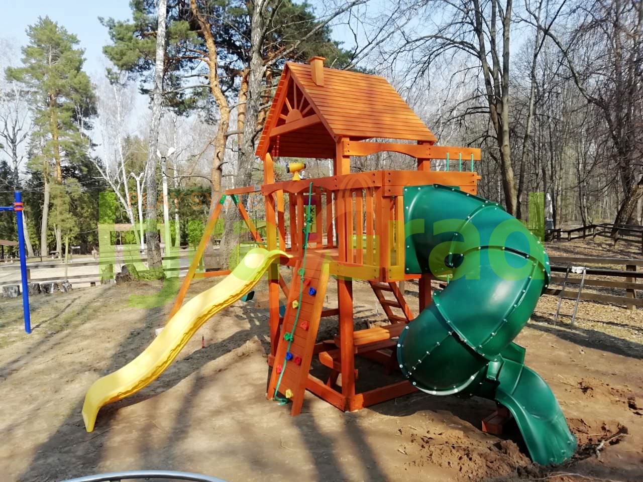 Детская площадка IgraGrad Шато с трубой (дерево)