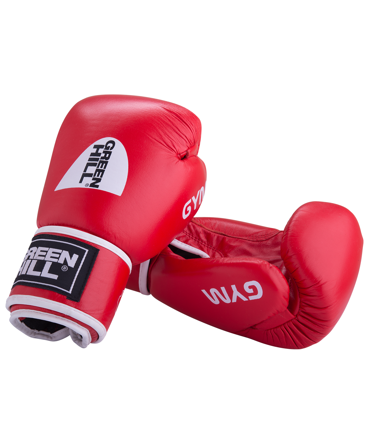 Перчатки боксерские GYM BGG-2018, 8oz, кожа, красные