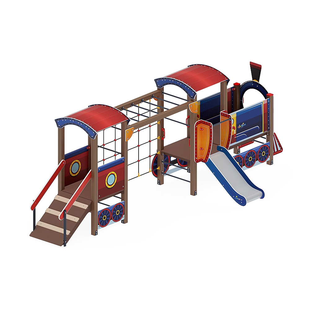 ПАРОВОЗИК детский игровой комплекс ДИК 1.03.5.03-01 (H=750)