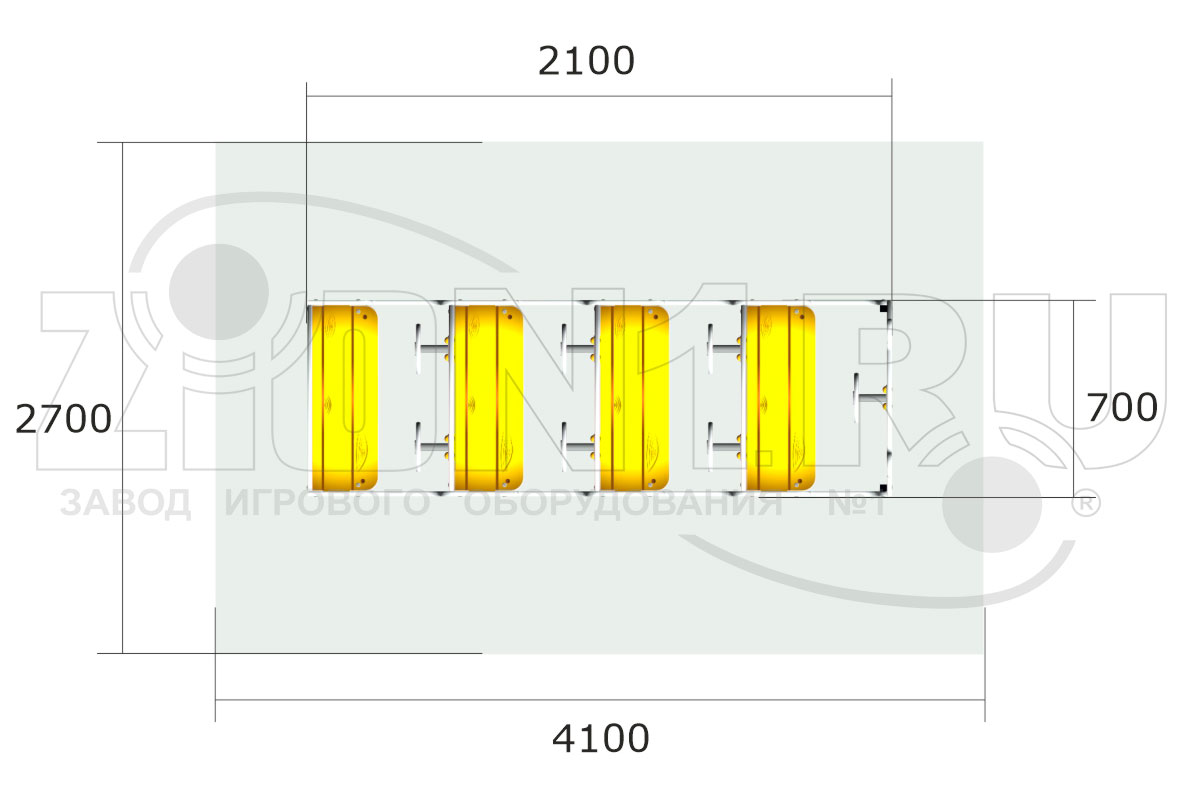 Игровой макет ZION Машинка Гусеничка (ИМ244)