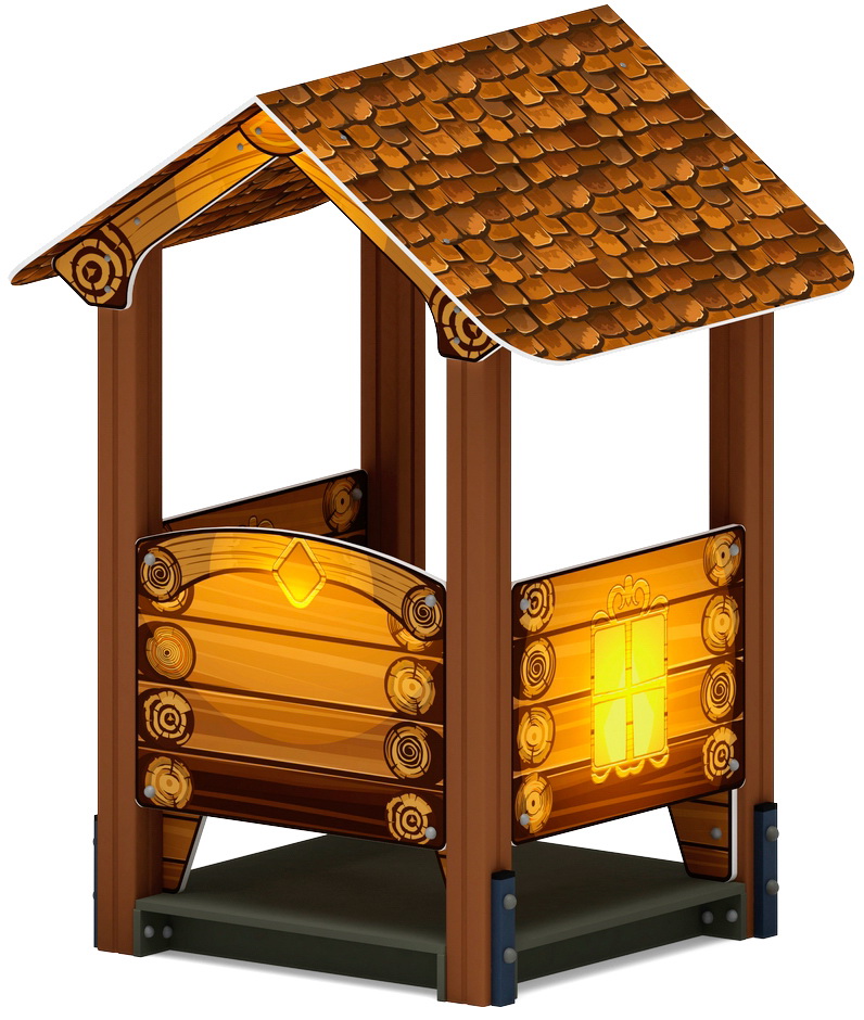 ДОМИК МАЛЫЙ 2 (Эко) для детской площадки МФ 10.01.02-02