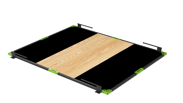 Помост тяжелоатлетический фанера/резина 2500х2500х40