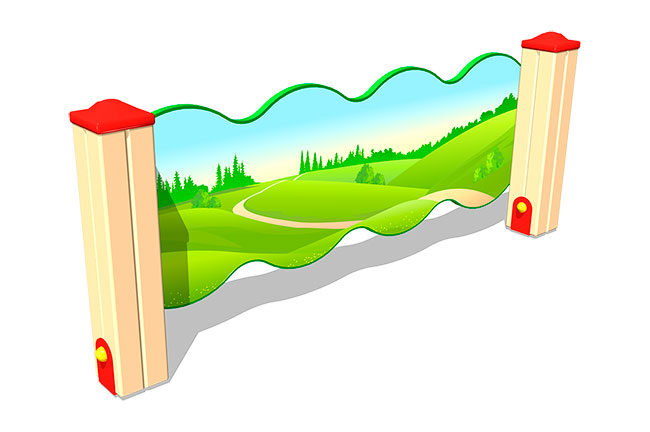 Ограждение детской площадки ZION Лесной мир У1 (ОГД056)