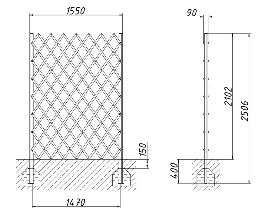 Шпалера ZION М1 (СП259)