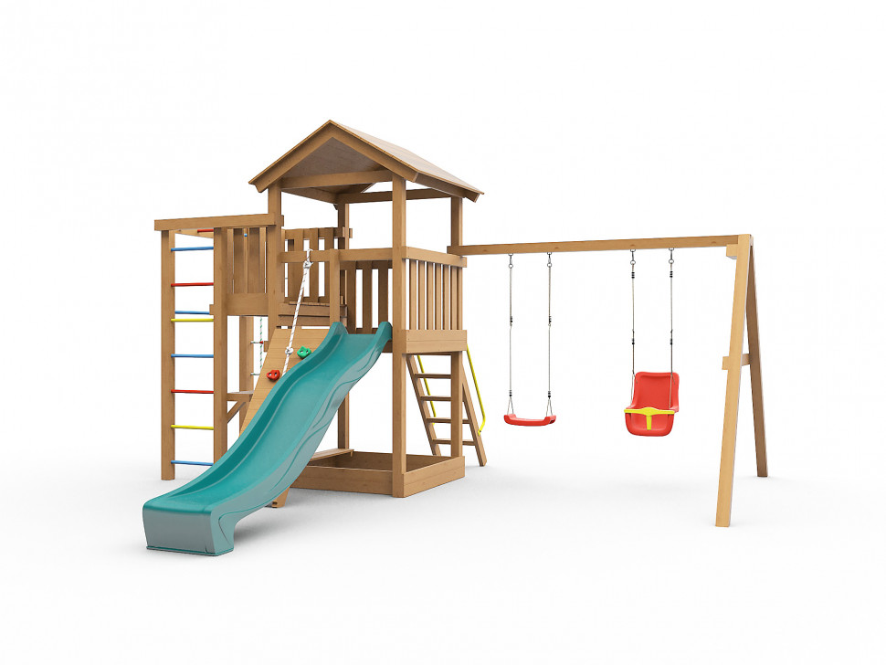 Детская игровая площадка Лео (окрашенная)