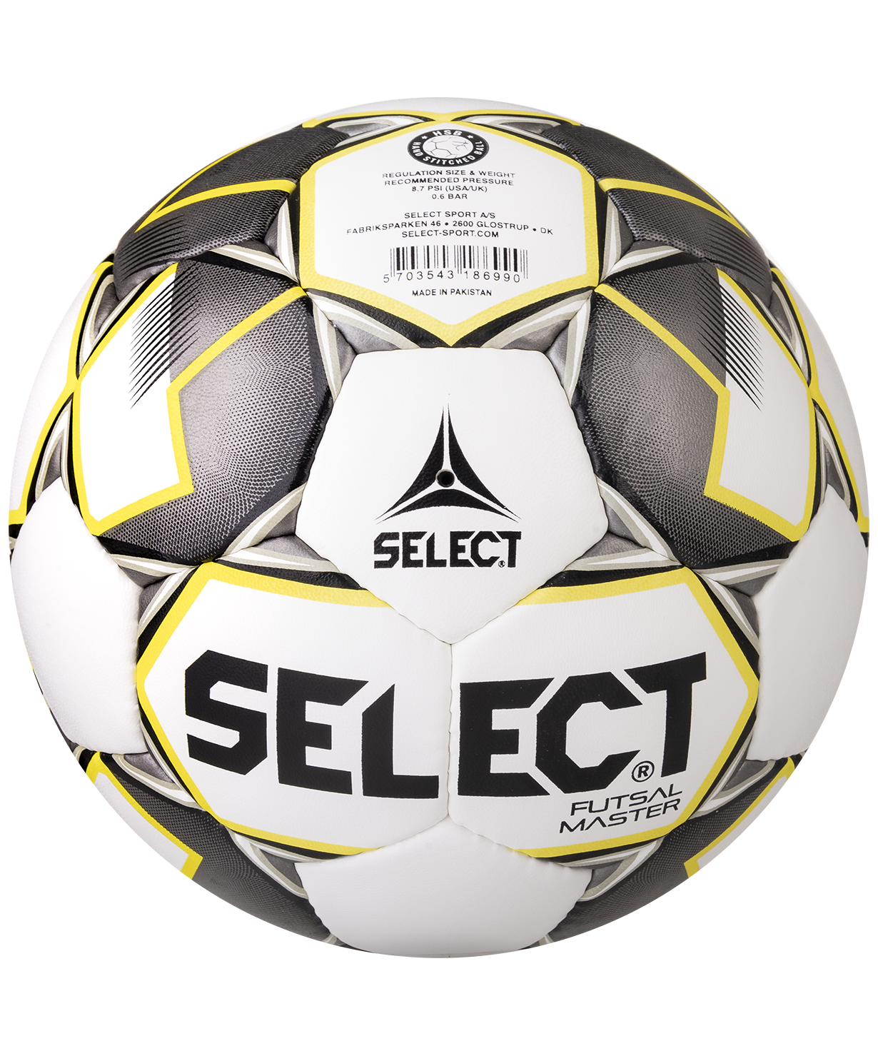 Мяч футзальный Futsal Master бел/жел/черный