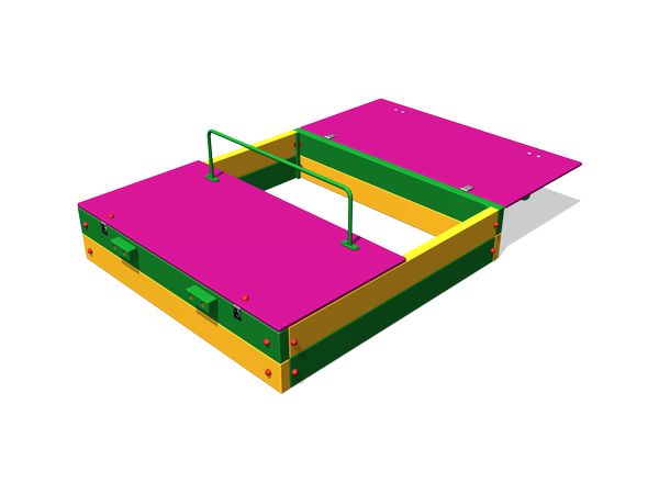 Детская песочница с откидной крышкой ZION (П056)