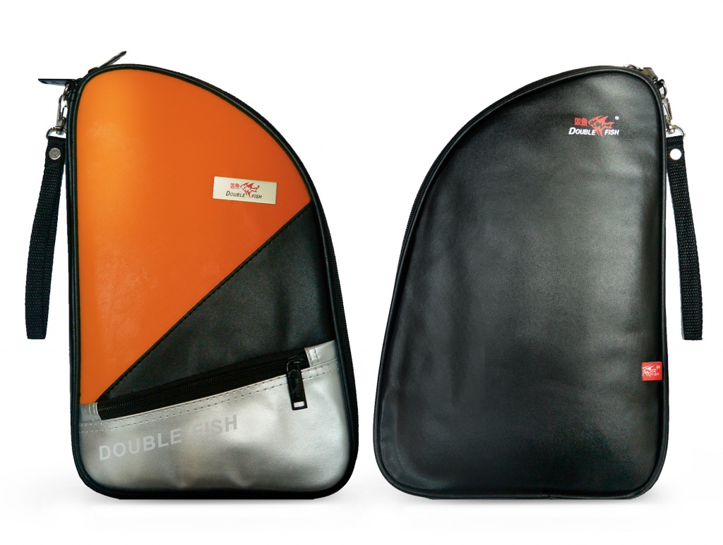 Чехол DOUBLE FISH для теннисной ракетки оранжевый