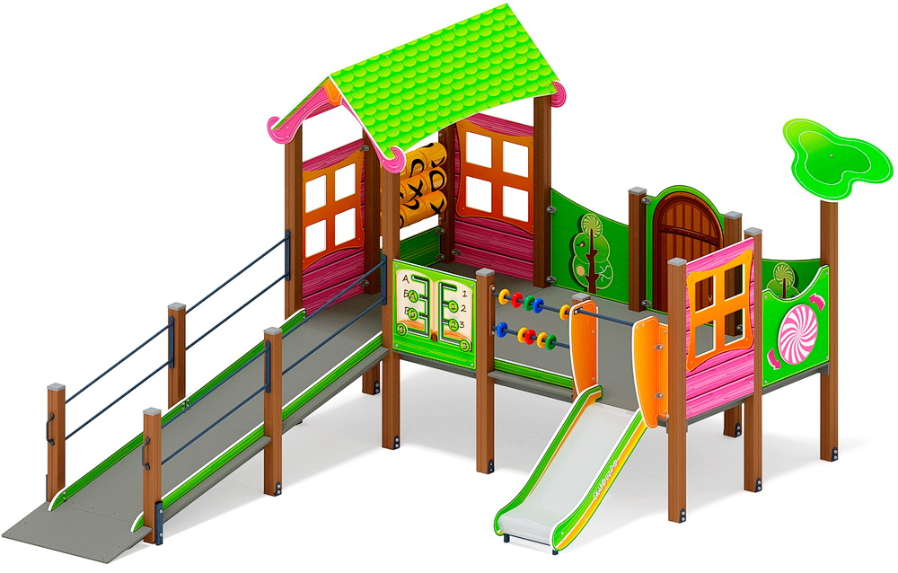 Детский игровой комплекс Забота ЛУКОМОРЬЕ ДОВ 20.25.01