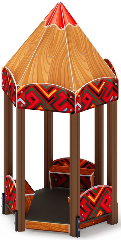 Домик КАРАНДАШ для детской площадки МФ 10.26.01-01