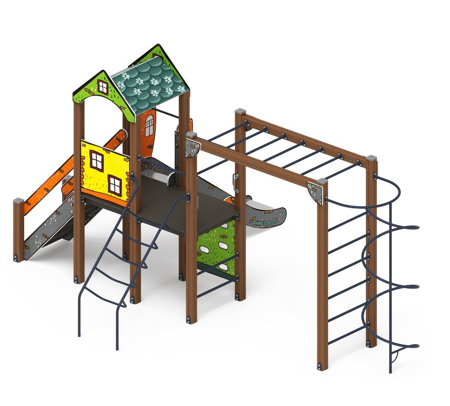 ИГРАЙТЕ С НАМИ (Город) детский игровой комплекс ДИК 2.01.1.08-01 (H=1200)