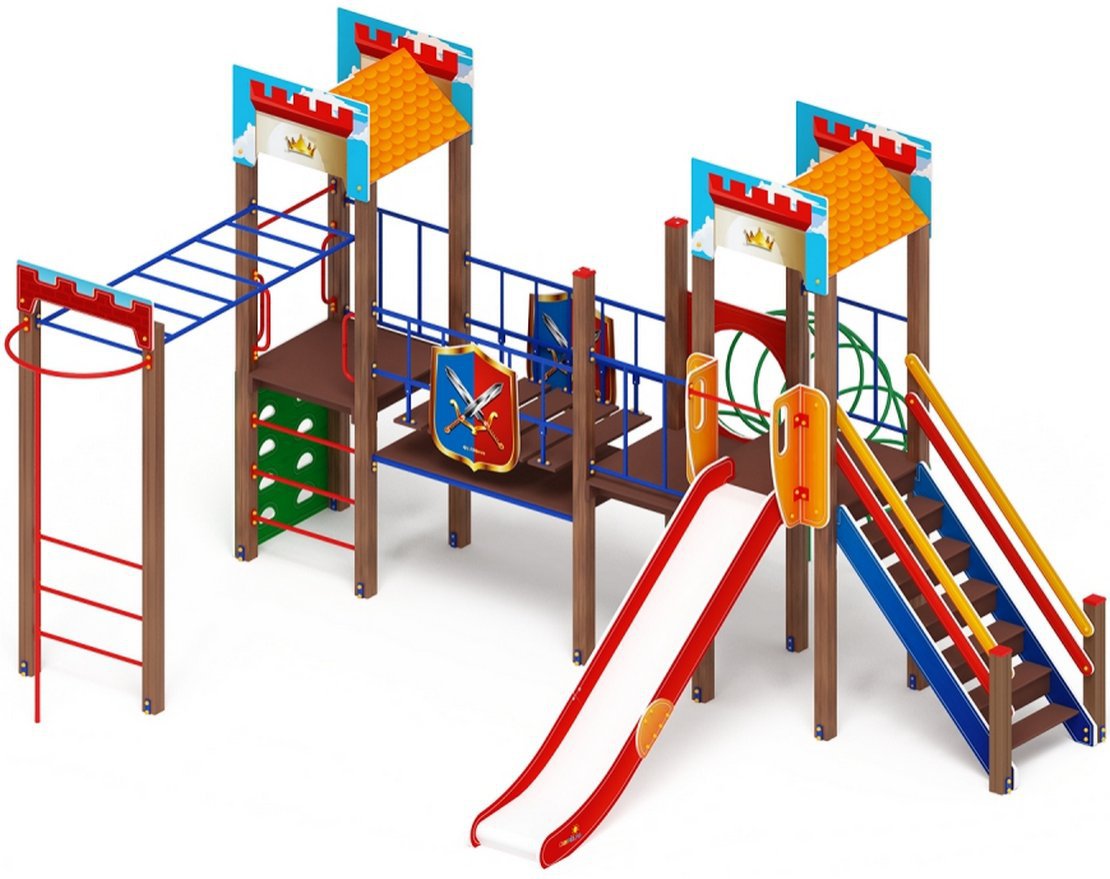 ЗАМОК детский игровой комплекс ДИК 2.18.01-01 (H=1500)