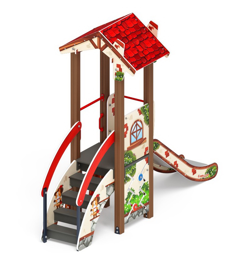 В ГОСТЯХ У СКАЗКИ детский игровой комплекс ДИК 1.05.01-01.С (H=900)