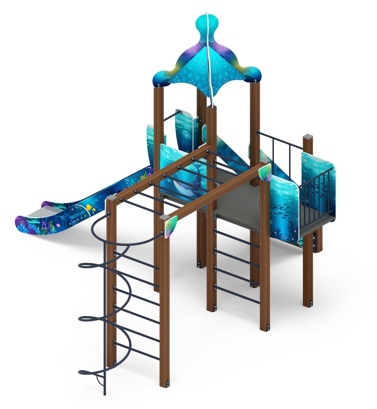 МОРСКОЙ детский игровой комплекс ДИК 2.17.01-01 (H=1500)