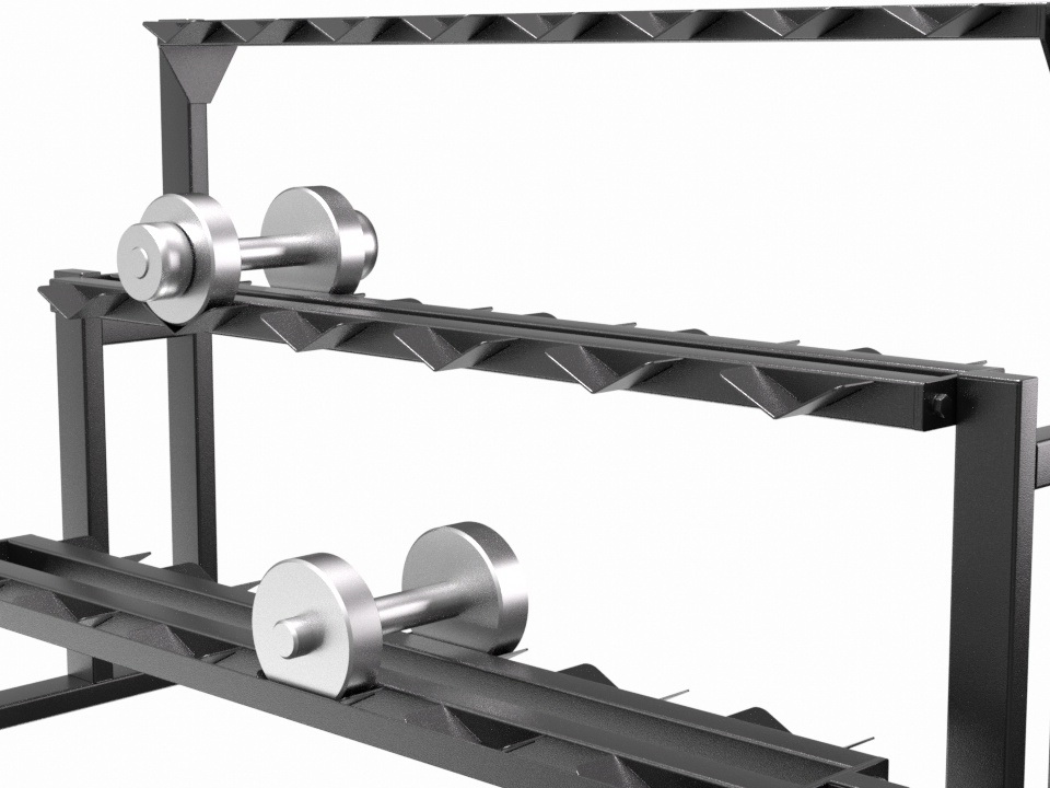 Стойка для гантелей на 10 пар разборная (13.402.004)