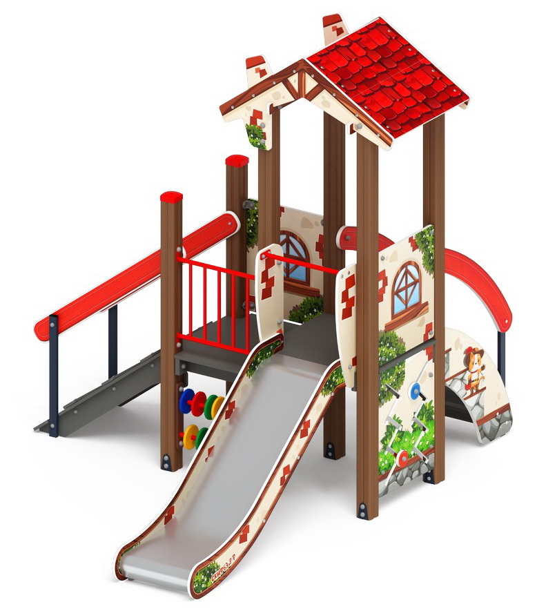 В ГОСТЯХ У СКАЗКИ детский игровой комплекс ДИК 1.05.01-03.С (H=900)