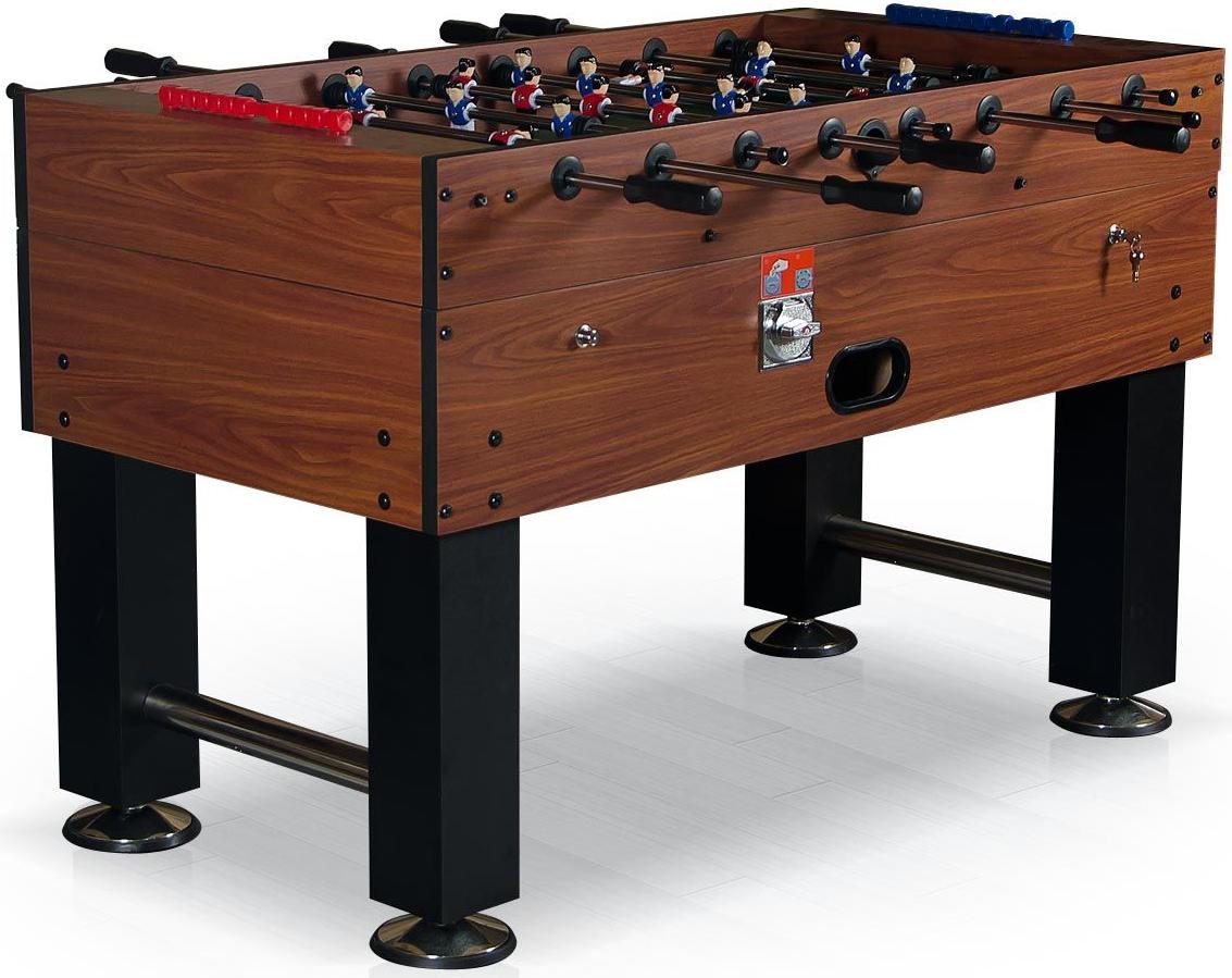 Настольный футбол (кикер) Monaco 5 ф (140 x 73 x 91 см, коричневый, жетоноприемник)