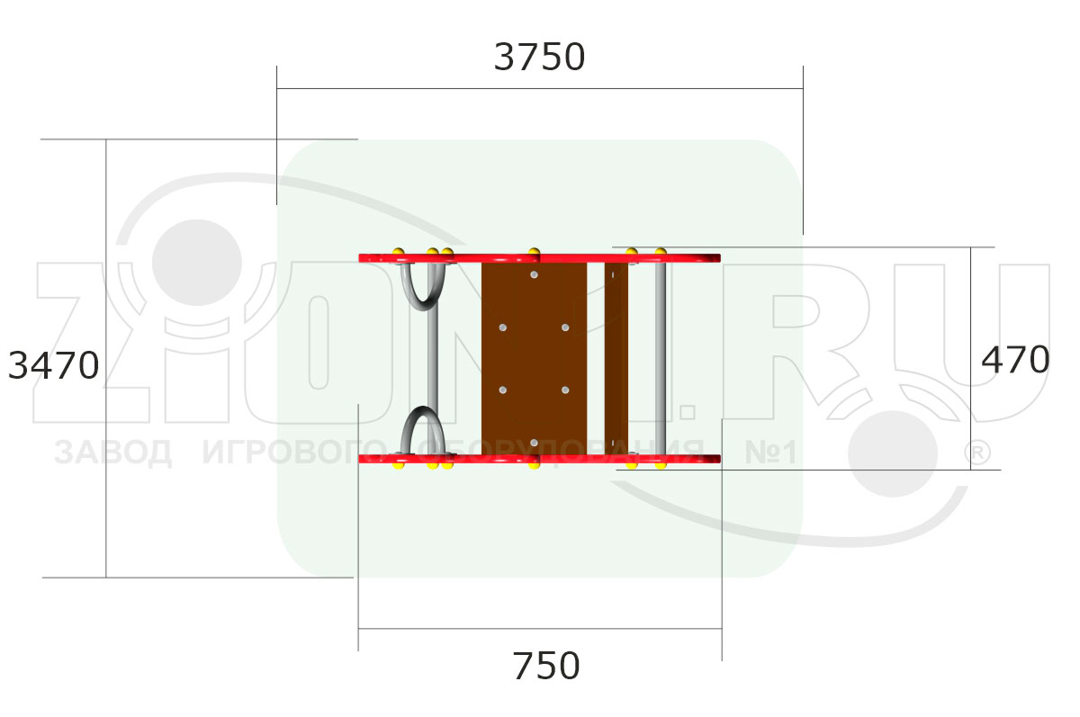 Качалка на пружине ZION Петушок У1 (КЧ068)