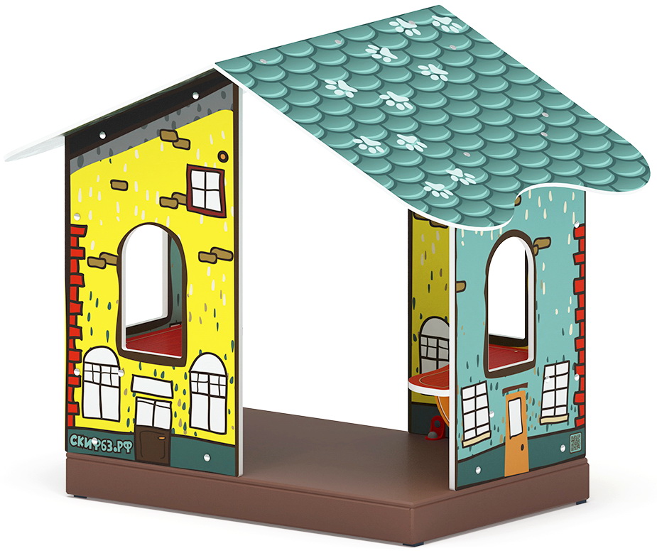 ДОМИК МИНИ тип 1 (Город) для детской площадки МФ 10.01.10-01