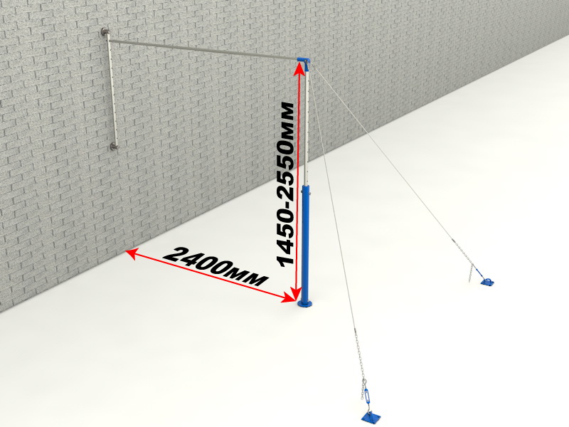Перекладина гимнастическая пристенная (04.804)