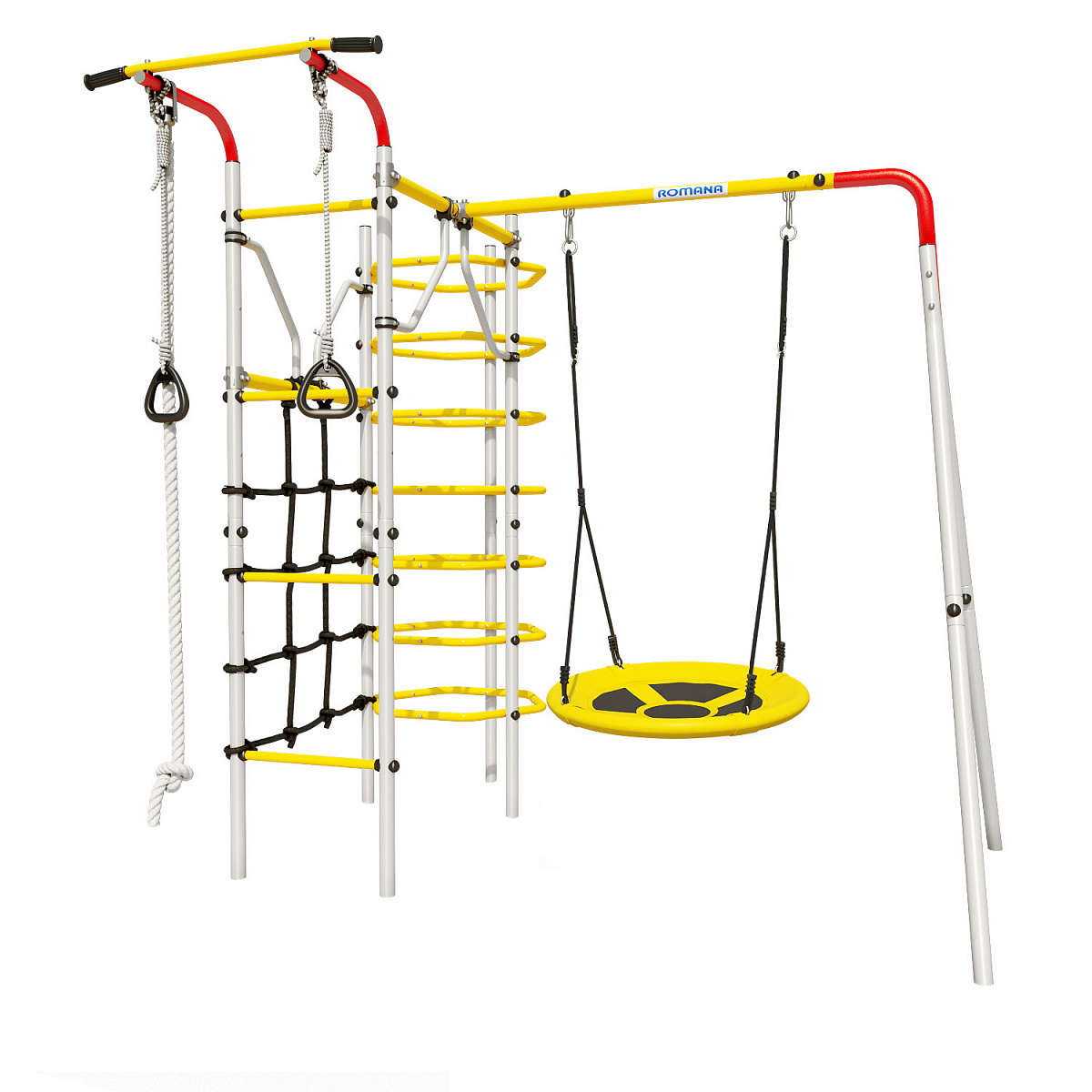 Детский спортивный комплекс для дачи КОСМОС Romana 103.21.05 + 1.Д-26.04 (качели-гнездо)