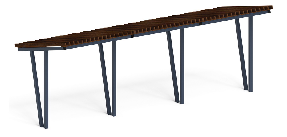 Пергола Тент (наклонная) МФ 77.03.03-01 /без поликарбоната/