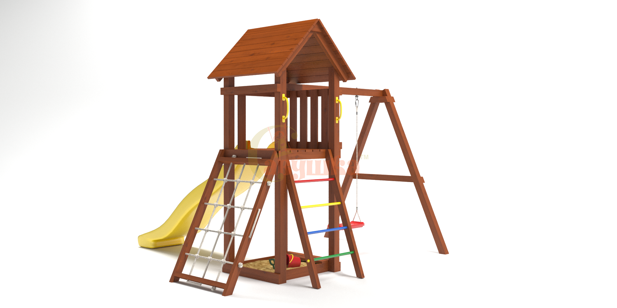 Детская площадка Савушка Мастер-7 (Махагон)