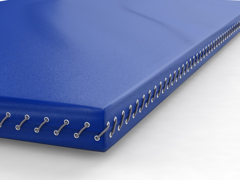 Мат гимнастический на шнуровке 2х1,25х0,1 м