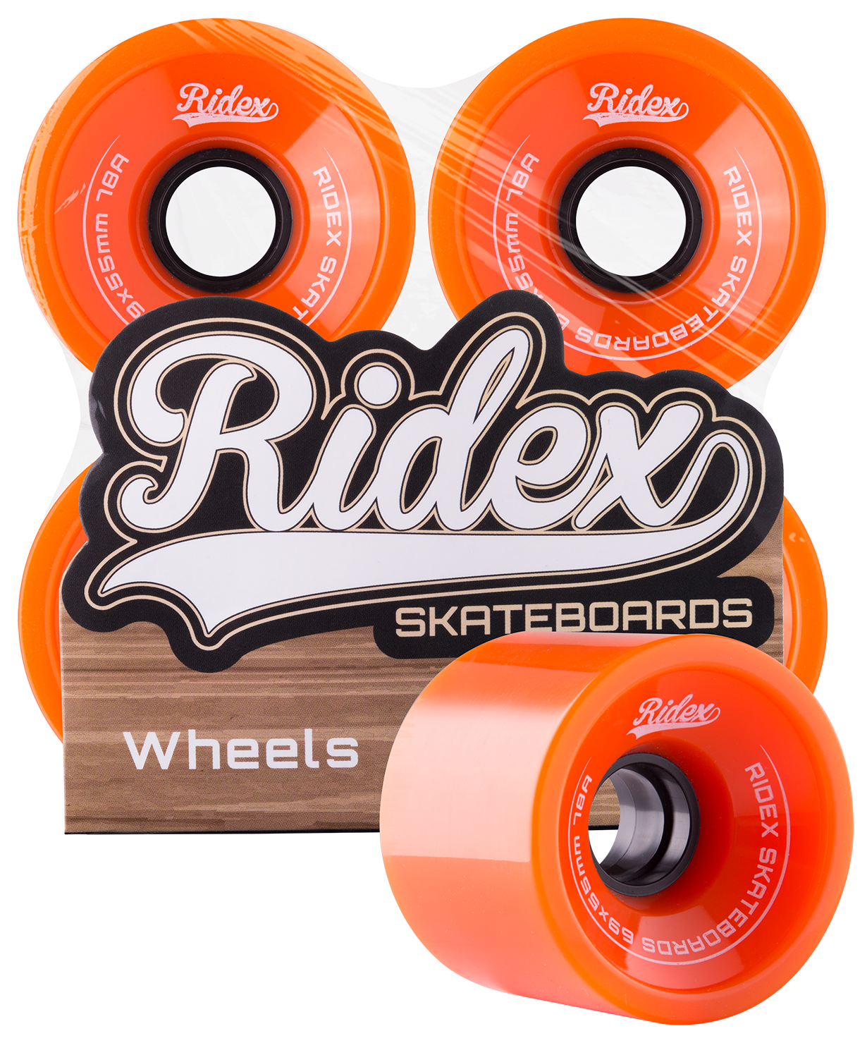 Комплект колес для лонгборда SB, оранжевый, 4 шт.