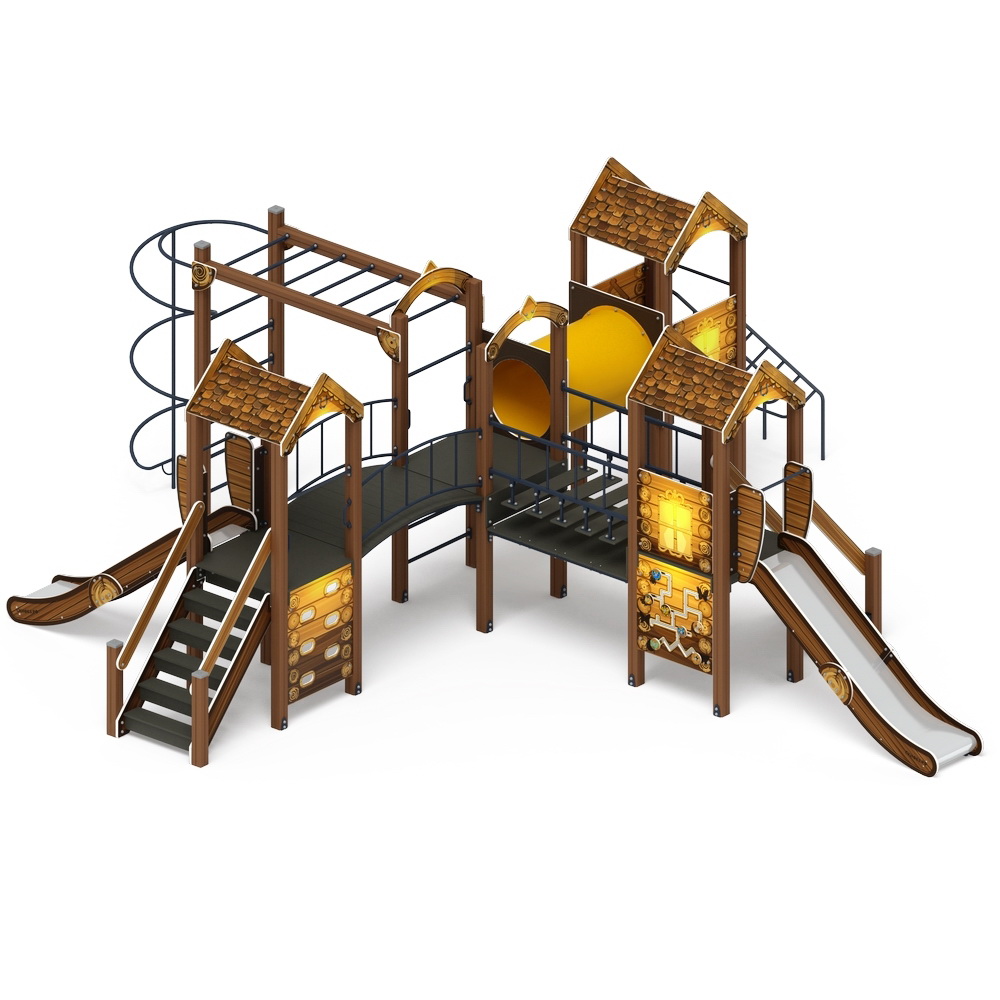 ДВОРИК ДЕТСТВА (Эко) детский игровой комплекс ДИК 2.01.4.02-22 (Н=1200)