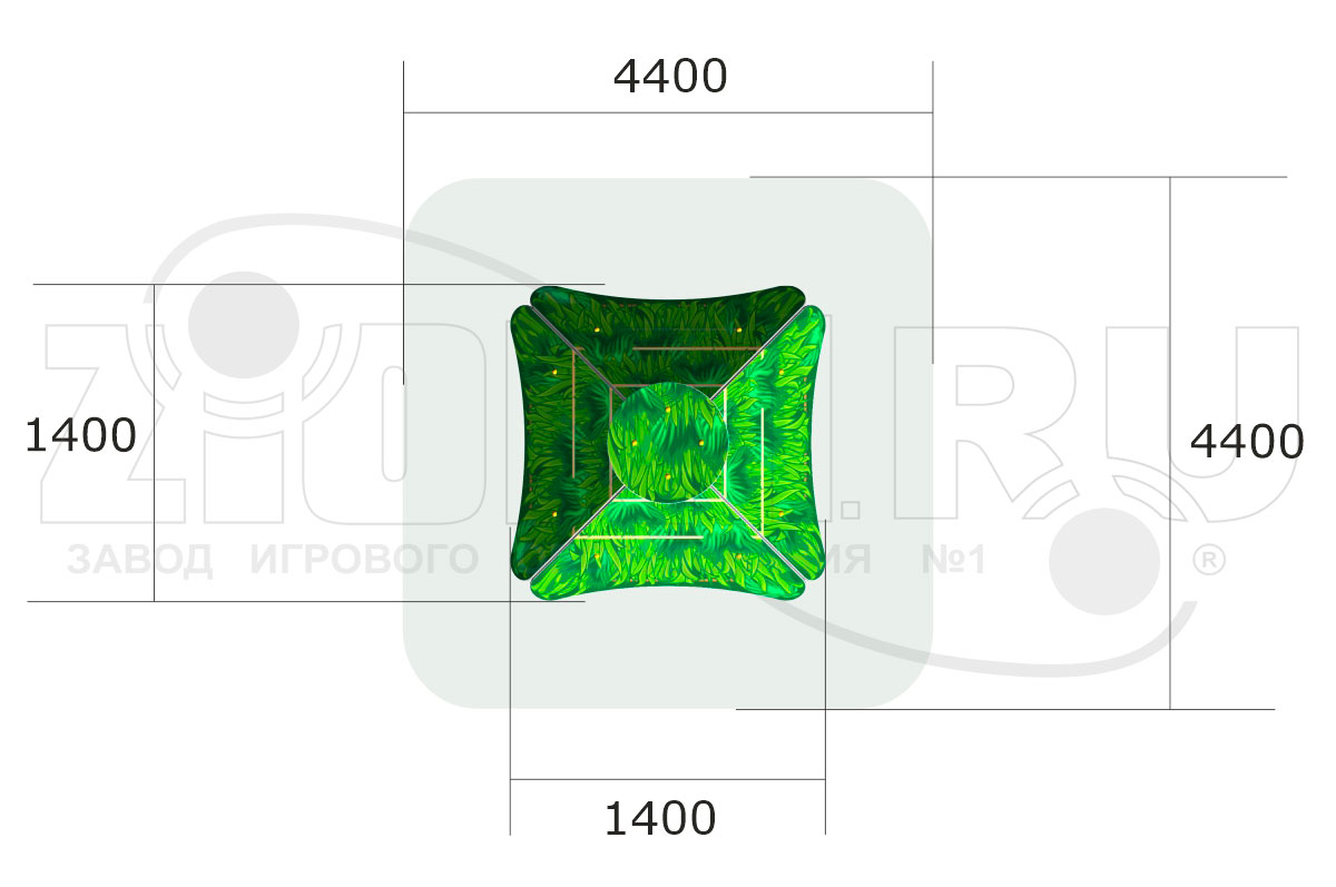 Детский игровой домик ZION Саванна У1 (ИМ138)
