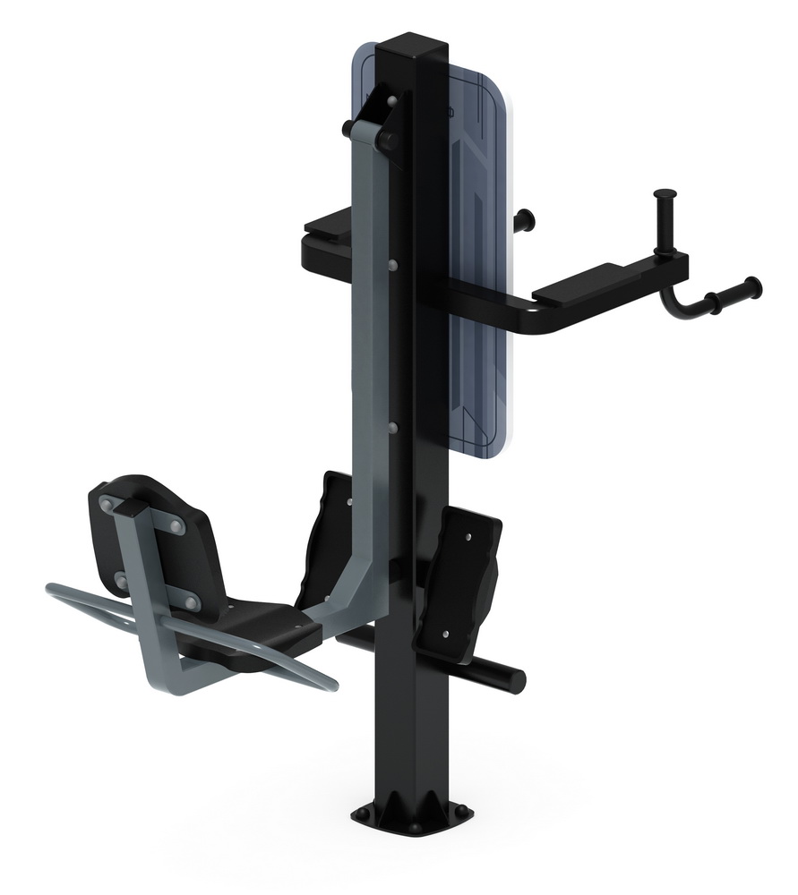 Тренажер уличный ХИПС + МАЯТНИК (серый) СТ 023-13