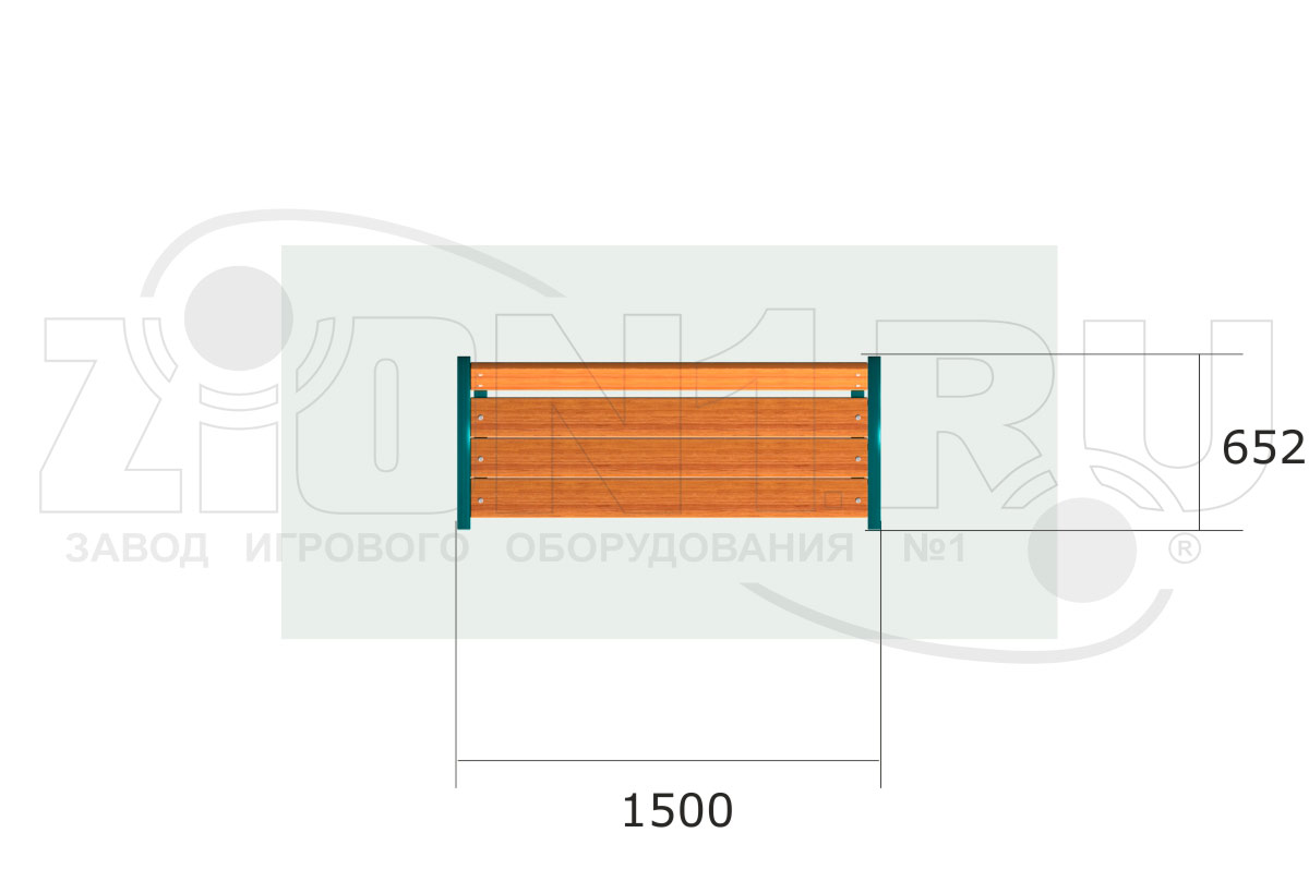 Скамейка парковая ZION ДП14 (СП187)